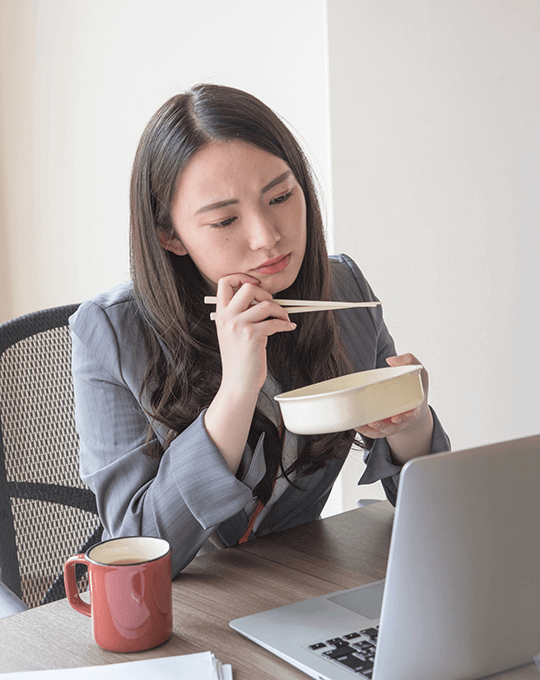 作息不規律、飲食常外食的上班族